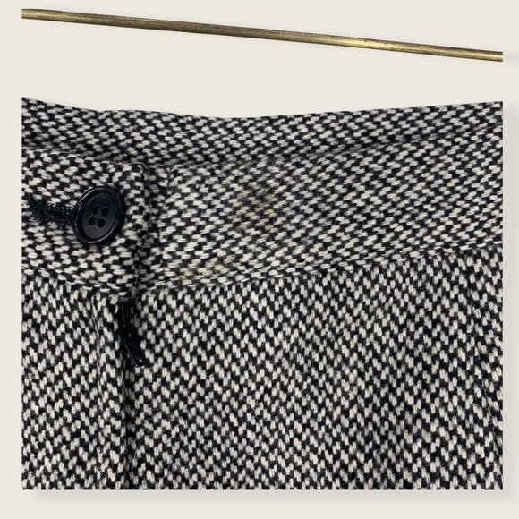 Vintage 90s Valentino Miss V Grey Lana Wool Skirt Size 6 - Picture 12 of 12